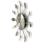 Creative Restaurant Kitchen Living Room Stainless Steel Knife and Fork Quartz Wall Clock
