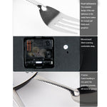 Creative Restaurant Kitchen Living Room Stainless Steel Knife and Fork Quartz Wall Clock