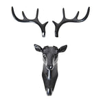 Creative Three-dimensional Multifunctional Deer Head Animal Decorative Hook Coat Hook Retro Clothes Hanging Creative Home Crafts, Random Style Delivery, Coat Hook