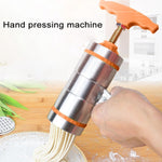 3 Molds Household Manually Small Stainless Steel Pressing Style Handhold Noodle Machine, 3 Molds