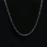 Mens Hip Hop Punk 1 Row Crystal Inlaid Alloy Necklace Chain, Size: 20 inch, Size: 20 inch