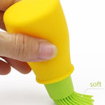 Kitchen Silicone Oil Brush Grill Brush Oil Bottle,Random Color Delivery, 11.5x5cm