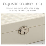 Wooden Jewelry Box Necklace Ring Storage Organizer Large Jewel Cabinet Gift Case