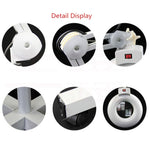 5X Foldable Swing Arm Desk Table Mount Magnifier with Lamp Light for Facial Tattoo Eyebrow Nail Salon Beauty, Cool White Light