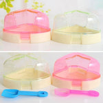 Fünfzackiger Stern – Hamsterbadewanne für Kleintiere mit abnehmbarer Belüftung, zufällige Farbauswahl, Stern-Hamsterbadewanne