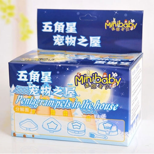 Fünfzackiger Stern – Hamsterbadewanne für Kleintiere mit abnehmbarer Belüftung, zufällige Farbauswahl, Stern-Hamsterbadewanne