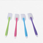 5 PCS Baking Tool Translucent Integrated High Temperature Resistance Cream Silicone Scraper Cake Spatula, Random Color Delivery