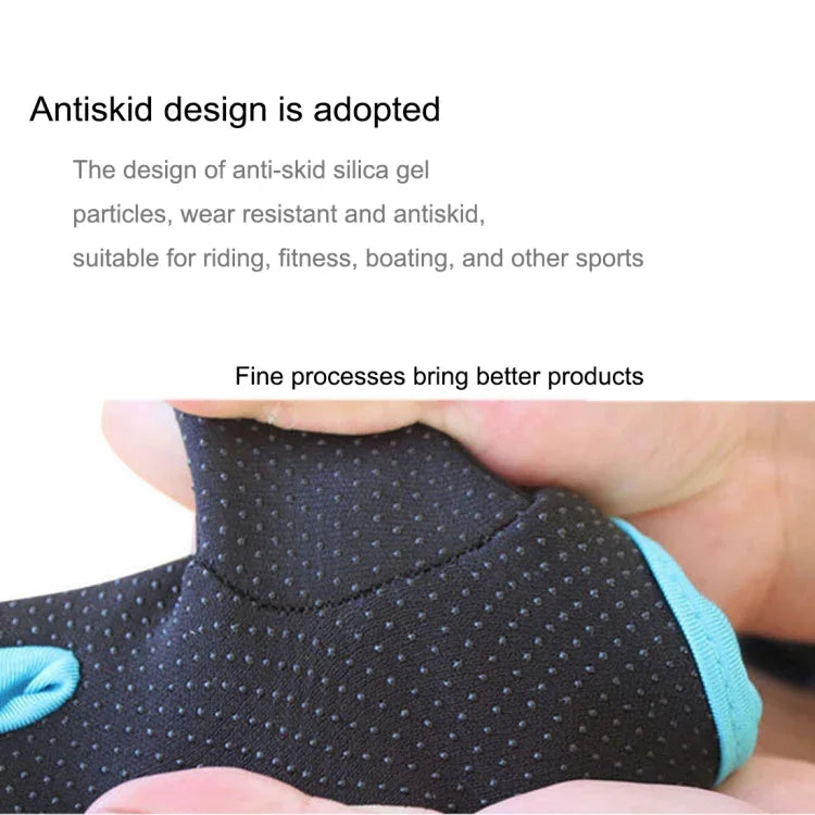 Unisex Half Finger Gloves Outdoors Riding Non-slip Breathable Sports Gloves, Size: S, Plamar: 16*12*3.0cm, Size: S, Plamar: 16*12*3.0cm