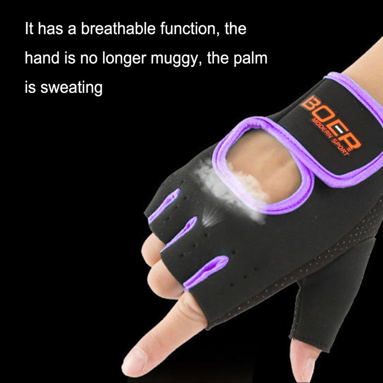 Unisex Half Finger Gloves Outdoors Riding Non-slip Breathable Sports Gloves, Size: S, Plamar: 16*12*3.0cm, Size: S, Plamar: 16*12*3.0cm