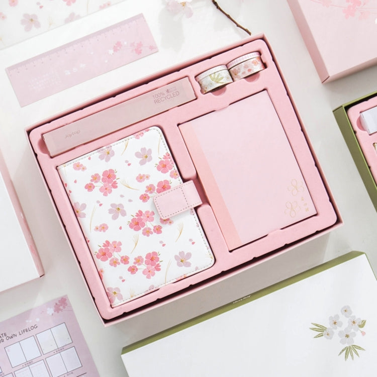 Creative Notebook See Also The Sakura PU Hand Book Suit Gift Notebook School Office Supplies, Random Color Delivery, PU Hand Book