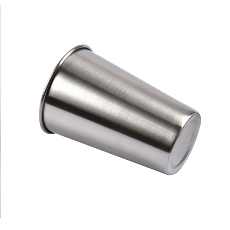 320ml Single Wall Electropolished Stainless Steel Brief Wine Cup(Silver), 320ml