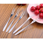10 PCS Stainless Steel Fruit Fork Creative Environmental Small Fruit Prong, 10 PCS Fruit Fork
