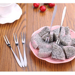 10 PCS Stainless Steel Fruit Fork Creative Environmental Small Fruit Prong, 10 PCS Fruit Fork
