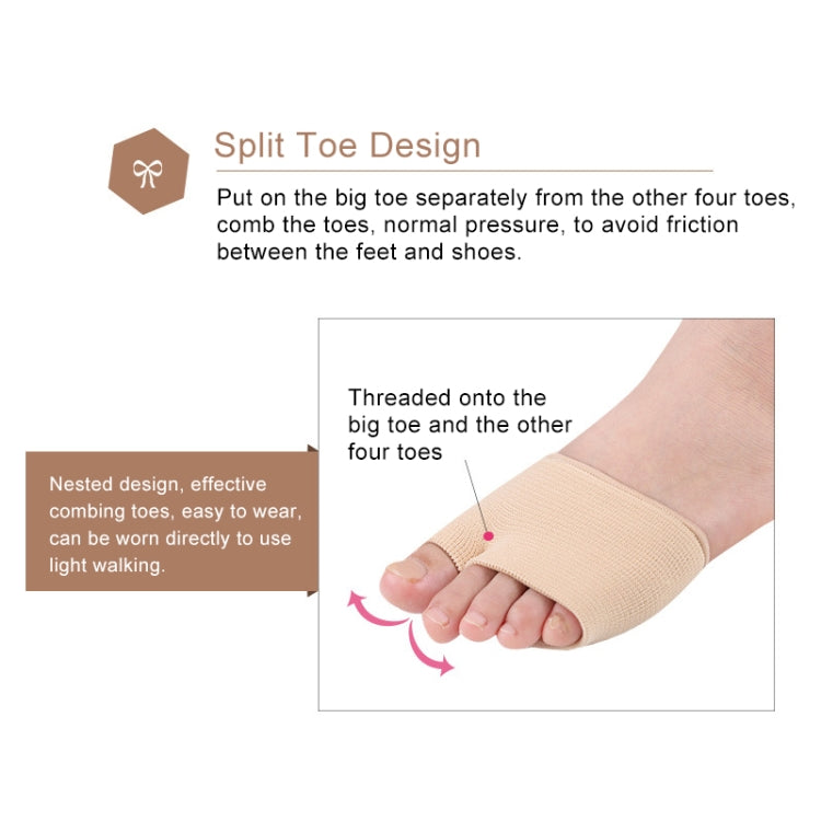 1 Pair Threaded Thumb Valgus Care Foot Forefoot Thickened Super Soft Thumb Protector, Size: S, Size: S