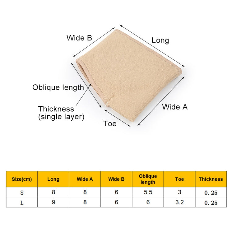 1 Pair Threaded Thumb Valgus Care Foot Forefoot Thickened Super Soft Thumb Protector, Size: S, Size: S