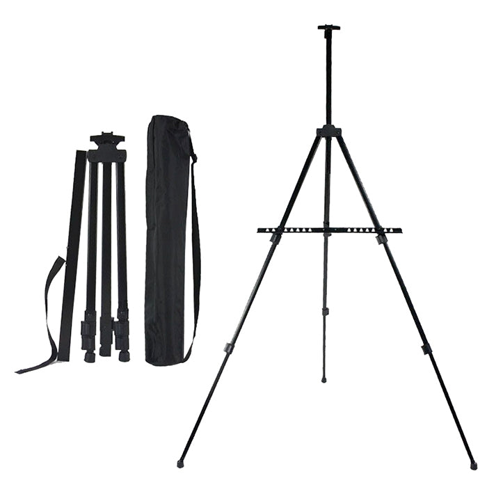 Portable Telescopic Metal Easel Tripod for Painting & Advertising Display, Metal Easel Tripod