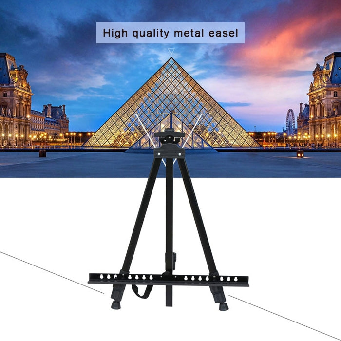 Portable Telescopic Metal Easel Tripod for Painting & Advertising Display, Metal Easel Tripod