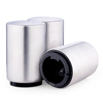 Magnetic Automatic Beer Bottle Cap Opener Stainless Steel Push Down Beer Opener Kitchen Gadgets, Size: 8.5 x 5.2cm, Magnetic Opener