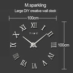 40 inch Creative Living Room Decorative Ticking Wall Clock
