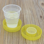 4 PCS 200ml Fashionable Outdoor Activity Using Plastic Portabel Folding Dringking Cup, 200ml