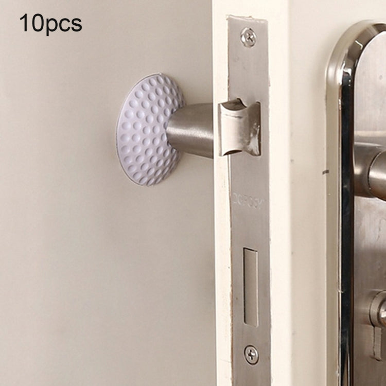10 PCS Rubber Door Handle Mute Wall Pad Anti-collision Pad, Random Color Delivery, Size: 5 * 1cm, 1289991