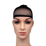 5 PCS High Elastic Silk Socks Fake Hair Net Wig Liner Caps Snood Mesh, A, Color:Black, A