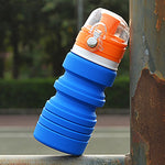 500mL Outdoor Travel Silicone Foldable Kettle Telescopic Cup Sports Drinking Bottle