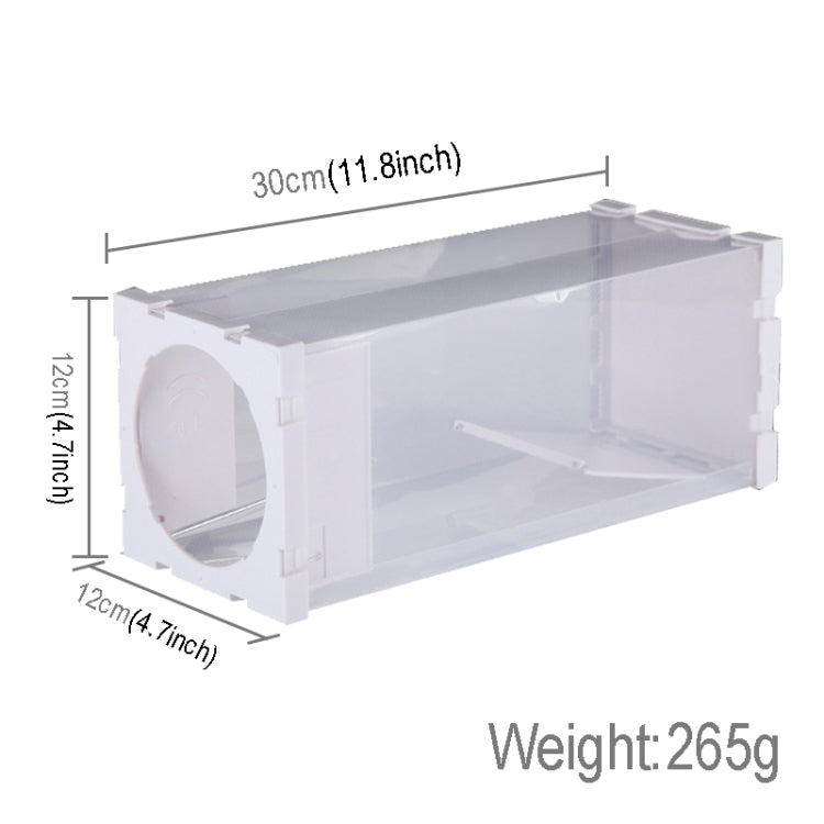 Door Humane Animal Live Cage, Rat, Mouse and More Small Rodents PP Material Transparent Cage Trap, Door Humane Animal Live Cage