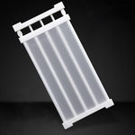 Wardrobe Storage Layered Baffle Cabinet Shelf Dormitory Partition Cupboard Partition Board, Width: 24cm, Stretch Range: 38-55cm, Stretch Range:38-55cm