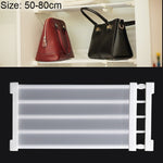 Wardrobe Storage Layered Baffle Cabinet Shelf Dormitory Partition Cupboard Partition Board, Width: 24cm, Stretch Range: 50-80cm, Stretch Range:50-80cm