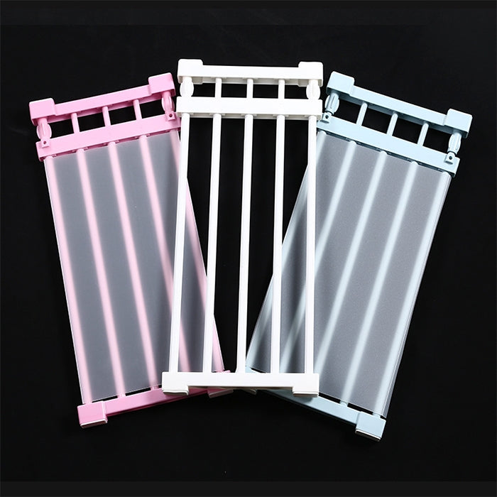 Wardrobe Storage Layered Baffle Cabinet Shelf Dormitory Partition Cupboard Partition Board, Width: 24cm, Stretch Range: 50-80cm, Stretch Range:50-80cm