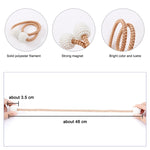 Fashion Adornments Pearl Magnetic Buckle Curtain Strap, Pearl