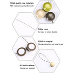 2 PCS Fashion Cat Eye Resin Steel Wire Magnet Curtain Buckle Tie Rope, Cat Eye Resin