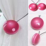 2 PCS Fashion Cat Eye Resin Steel Wire Magnet Curtain Buckle Tie Rope, Cat Eye Resin