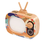 Creative Wooden Children TV Set Deciduous Tooth Preservation Box Baby Teeth Tooth House Storage Box, HC2008A, HC2008B, HC2008C