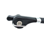 Single Handle Professional Ergonomic Manual Side Cut Can Opener Bottle Opener (Black), Single Handle