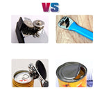 Single Handle Professional Ergonomic Manual Side Cut Can Opener Bottle Opener (Black), Single Handle