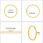 Yellow Sturdy Stretchable Elastic Rubber Bands School Office Supplies Stationery, 1KG Per Bag, Yellow