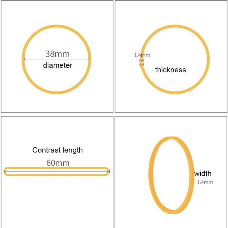 Yellow Sturdy Stretchable Elastic Rubber Bands School Office Supplies Stationery, 1KG Per Bag, Yellow