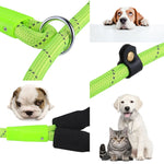 Pet Dog Training Traction Rope Reflective Light Leash with Bold Handle, Training Traction Rope