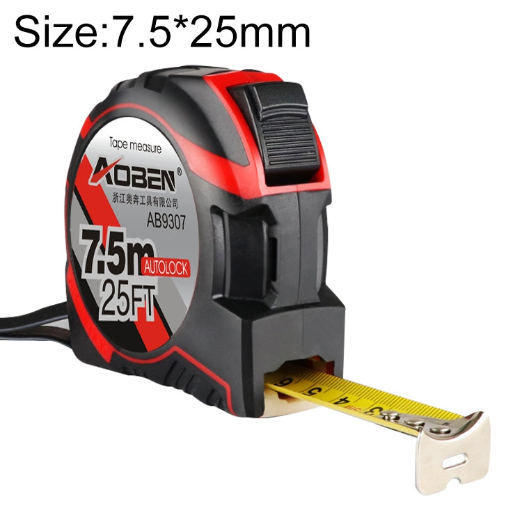 Aoben Retractable Ruler Measuring Tape Portable Pull Ruler Mini Tape Measure, Length: 7.5m Width: 25mm, Length: 7.5m Width: 25mm