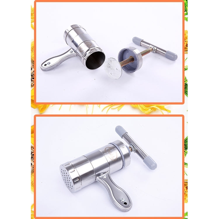 Household Stainless Steel Manual Pasta Machine Hand Pressure Noodle Machine Noodle Maker with 5 Models, Pressure Noodle Maker
