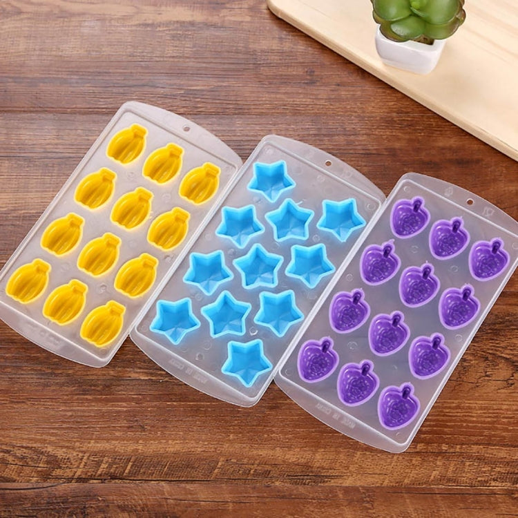 Banana Shaped Silicon Ice Cube Tray / Ice Mold Random Color, Banana Shaped