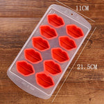 Lips Shaped Silicon Ice Cube Tray / Ice Mold, Lips Shaped