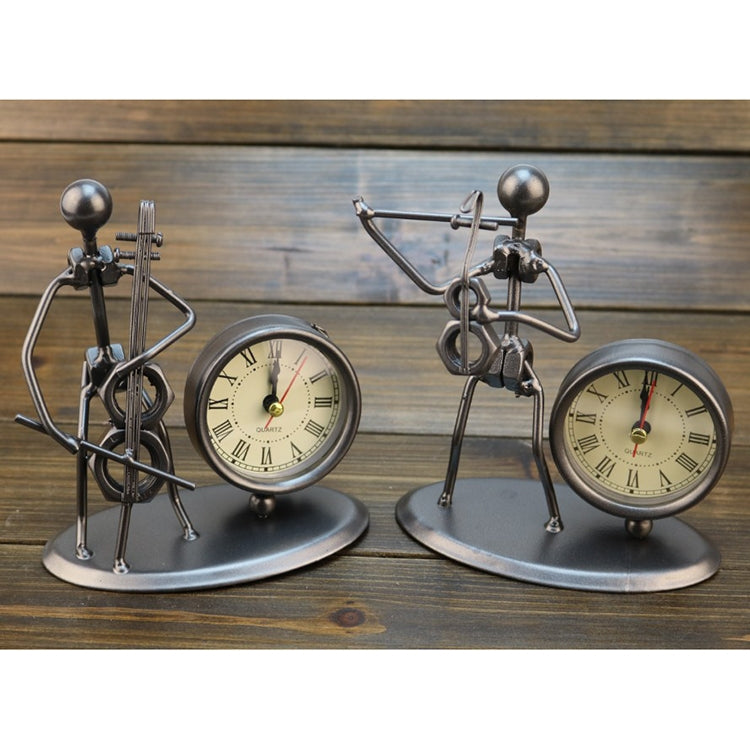 Creative Iron Stainless Steel Small Alarm Clock Retro Personalized Watches and Clocks Boutique Gifts, Small Alarm Clock