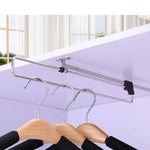 Telescopic Rail Pull-Out Wardrobe Clothes Hanger(30cm), 30cm