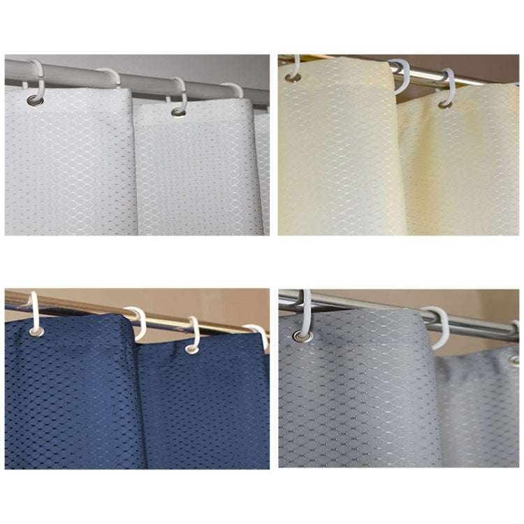 Thickening Waterproof And Mildew Curtain Honeycomb Texture Polyester Cloth Shower Curtain Bathroom Curtains,Size:220*200cm, Size:220*200cm