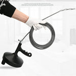 5m Metal Head kitchen Toilet Sewer Blockage Hand Tool Pipe Dredger Drains Dredge Pipes Sewer Sink Cleaning Clogs, Blockage Hand Tool Pipe