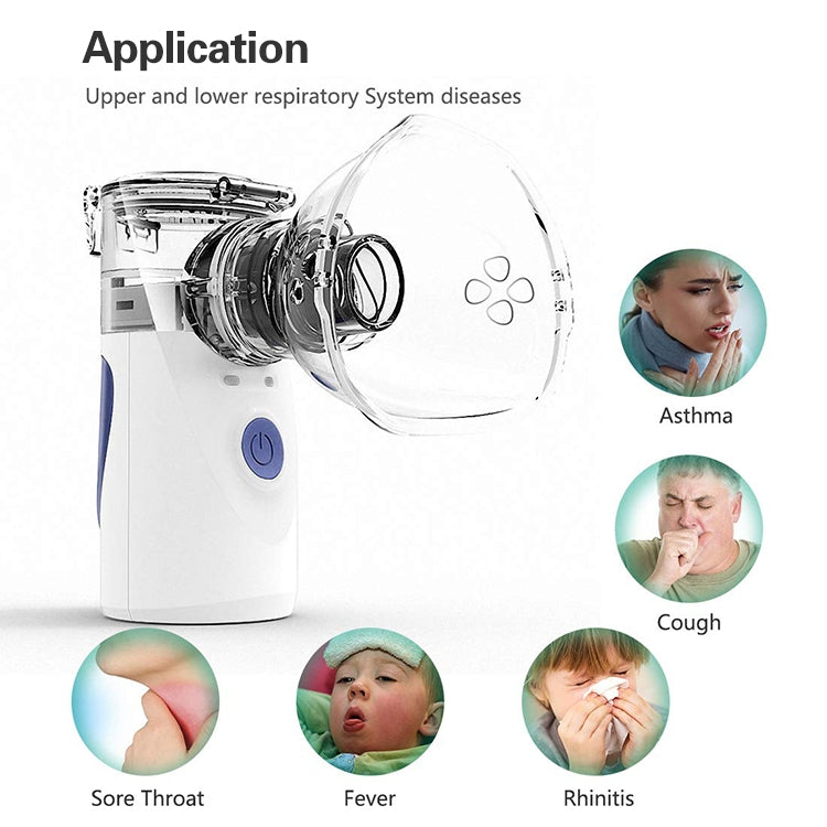 Portable Ultrasonic Nebulizer Mini Handheld Inhaler Respirator Health Care Home Machine Atomizer for Children, Mini Handheld Inhaler