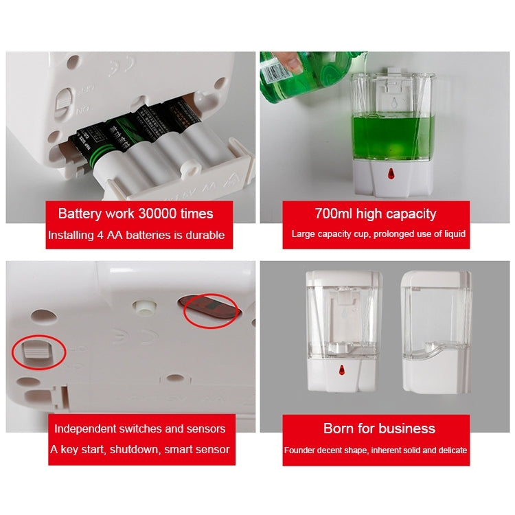 700ml Automatic Liquid Soap Dispenser, F1309 700ml Liquid Style